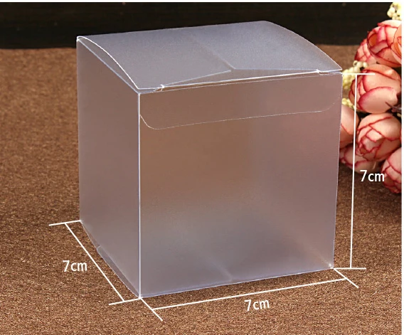 

30pcs 7*7*7cm Frosted Pvc Box Plastic Clear Box Gift Boxes For Jewellery/Candy/food Packaging Display Boxes Diy Cases Storage