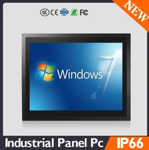 

FANLESS all in one 12 inch touchable Induatrial panel pc rackmount computer support windows xp