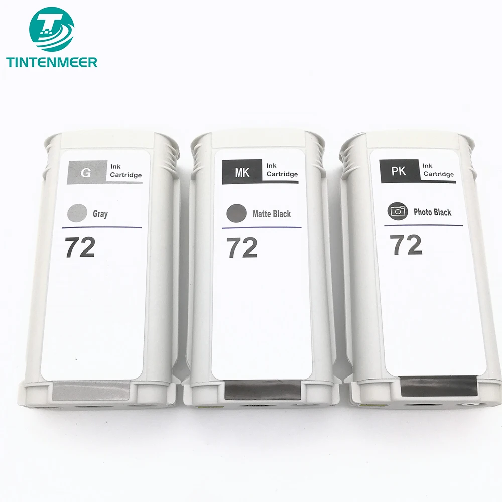 TINTENMEER REPLACEMENT 72 INK CARTRIDGE FULL 130ML COMPATIBLE FOR HP T610 T620 T770 T790 T795 T2300 T1300 T1200 PRINTER