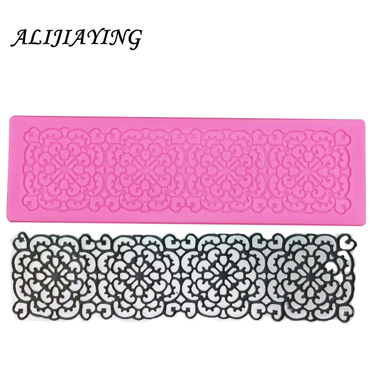 1Pcs Sugarcraft Flower silicone lace fondant mold cake decorating tools chocolate gumpaste mold wedding cake decoraton D0318