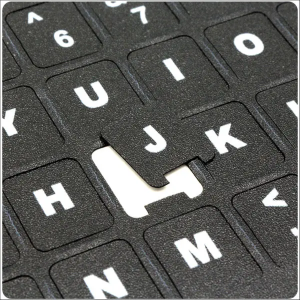 SR Standard Waterproof Russian French Arabic Korean Burmese Keyboard Stickers Layout With Button Letters Alphabet For PC