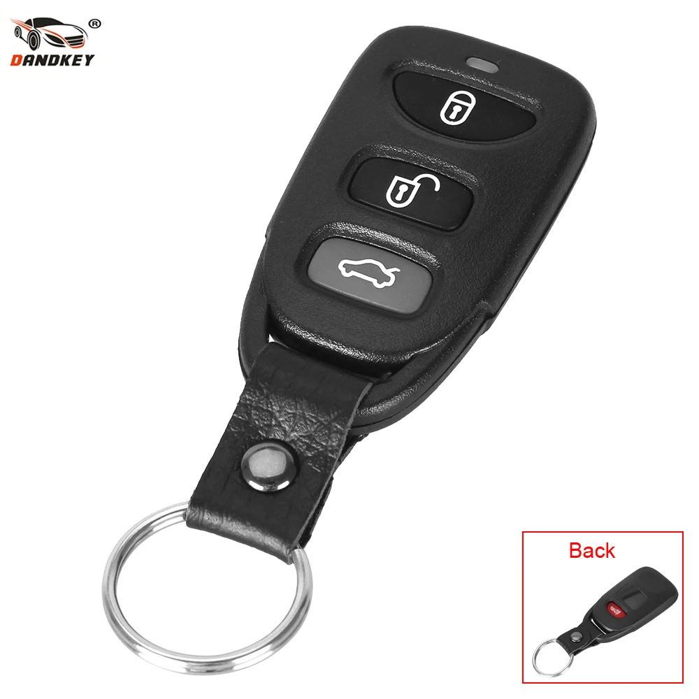 

DANDKEY 4 Button 3+1 Panic For Hyundai Sonata 2006-2016 Replacement Remote Key Shell Case Fob Covers 4 Buttons