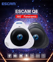 ESCAM Q8 960P 360 Degree Panoramic  IP Camera With Hotspot AP Mode