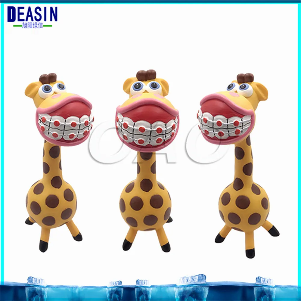 

1pcs Dental Artware Teeth Handicraft Dental Clinic Decoration Furnishing Articles Creative Sculpture Giraffe Gift Crafts Toys