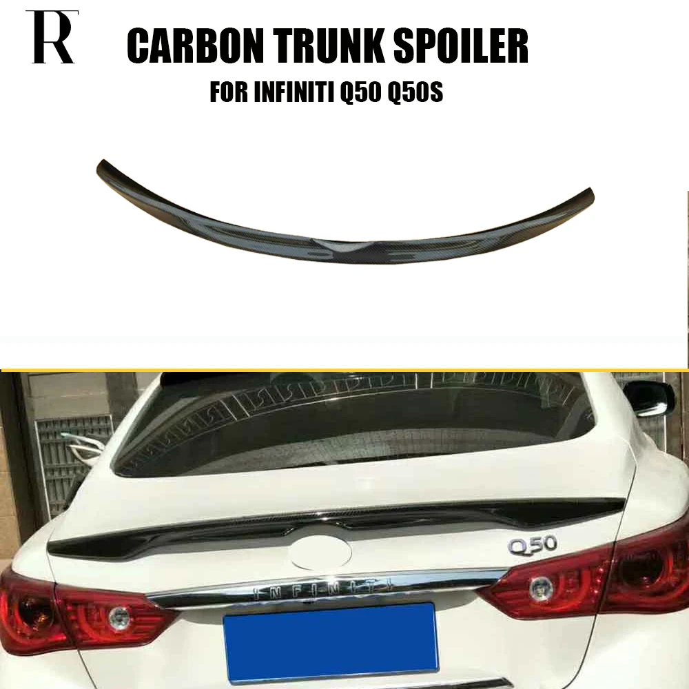 Q50 Carbon Fiber Rear Trunk Spoiler for Infiniti Q50 Q50s 2014 UP