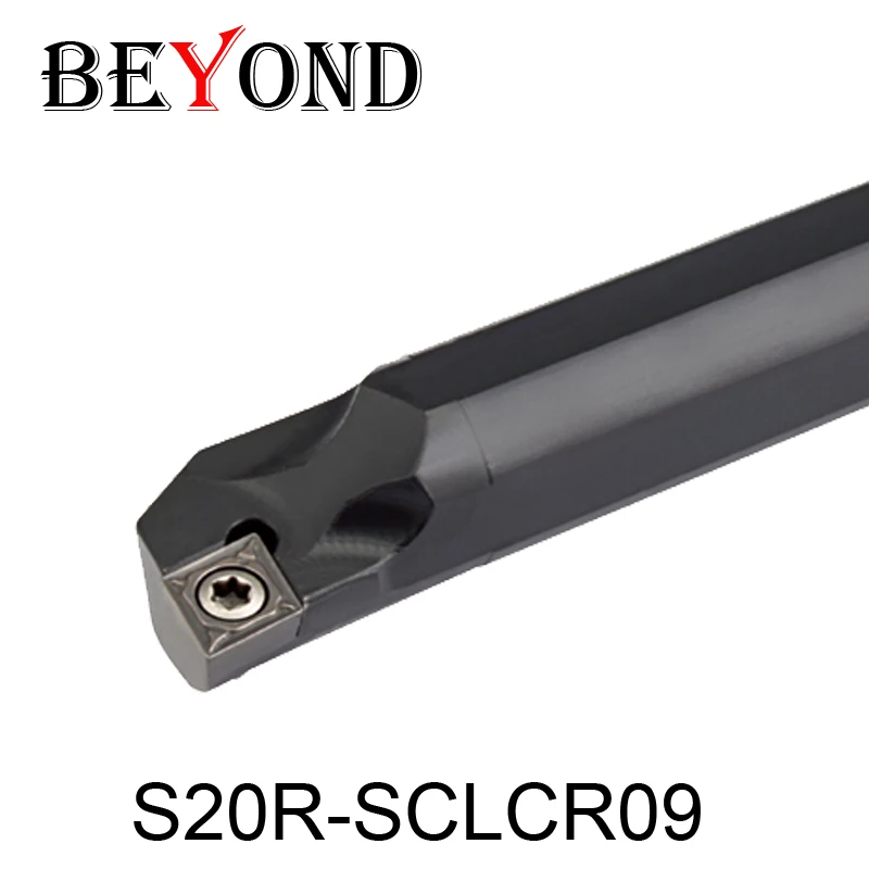 BEYOND S20R-SCLCR09 S20R-SCLCL09 S20R SCLCR SCLCL 20mm Internal Turning Tool Holder Boring Bar CNC Lathe Cutter Tools