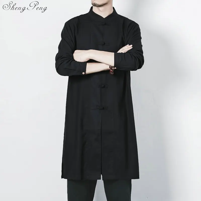 Traditional Chinese Clothing For Men Asian Clothes Kung Fu Shirt Oriental Robe Tang Suit Chinese Traditional Costum G238
