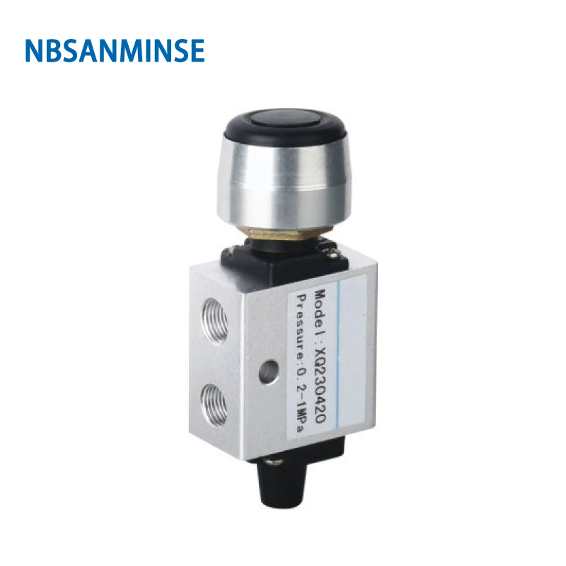 

NBSANMINSE Directional Control Valve XQ 1/8 1/4 3/8 1/2 M5 Aluminum Air Control Valve Exhaust Air Valve Pneumatic Manual Valve