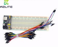 1set=3pcs 3.3V/5V MB102 Breadboard power module+MB-102 830 points Solderless Prototype Breadboard +65 jumper wires