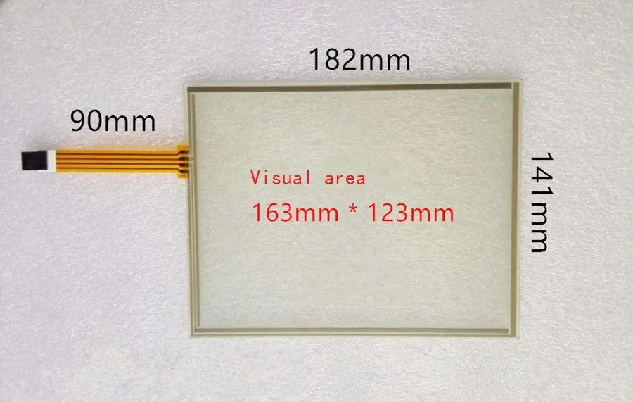 

5 шт./лот Новый 8-дюймовый сенсорный экран 4 провода Сопротивление сенсорный экран 182*141 мм AT080TN52