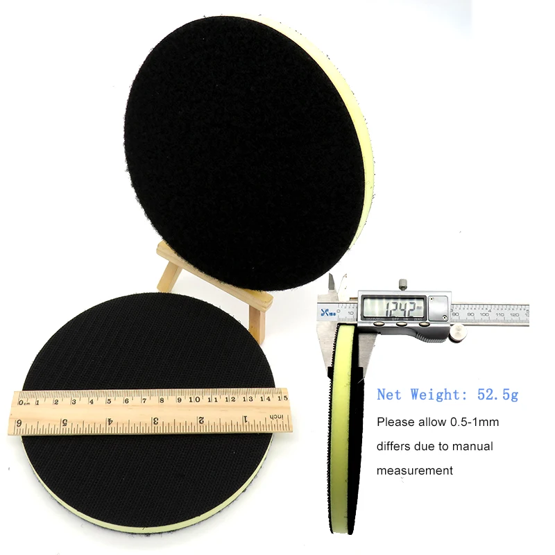 5PCS 6 Inch 150MM PU Foam Interface Pad Medium Density Hook & Loop Sander Backing Pad Polishing Pad Power Tools Parts