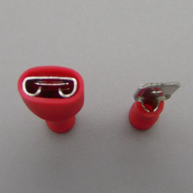 connector  RED Fully Insulated Spade Electrical Crimp Connectors- Mixed Male & Female