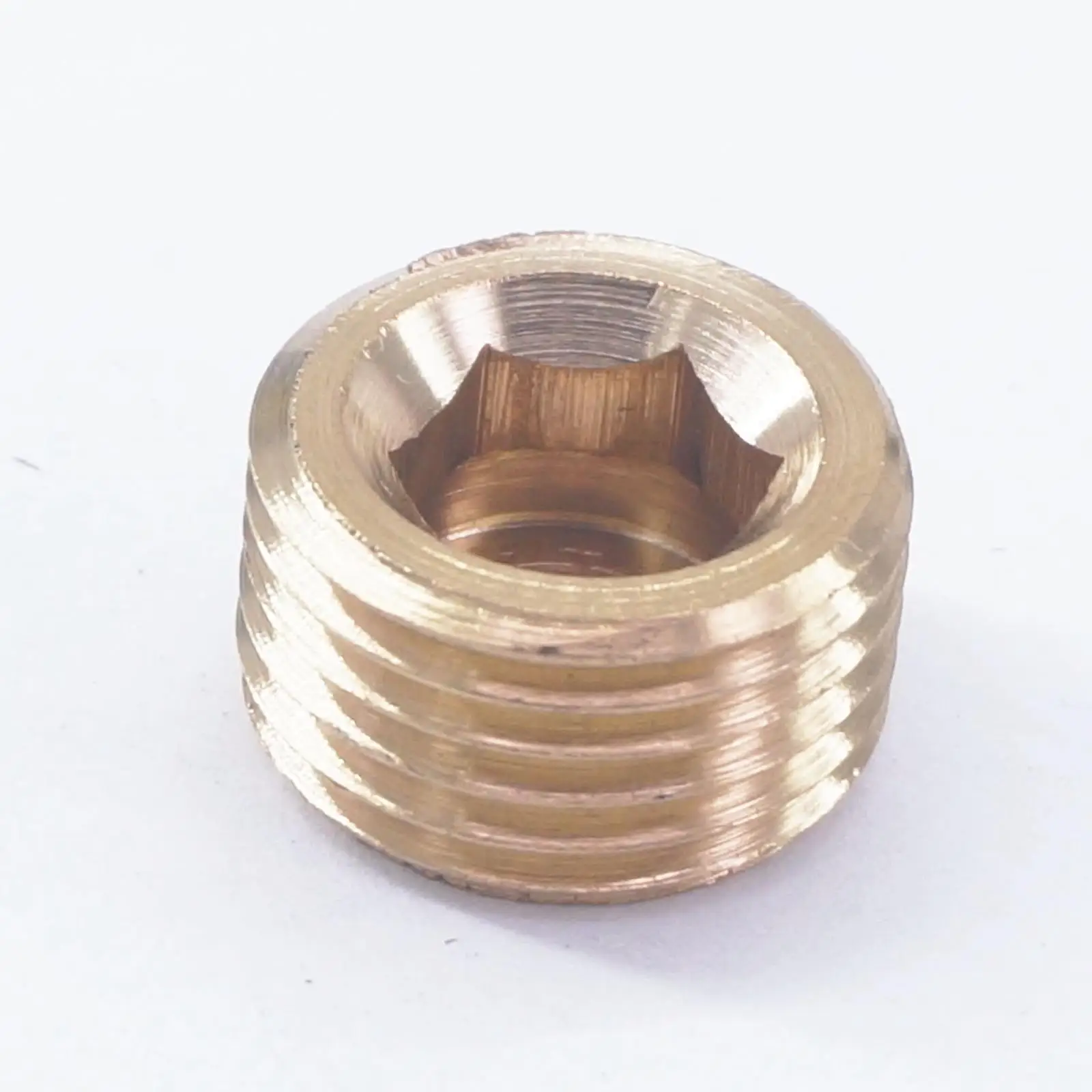 

M16 x 1.5mm Male Brass Pipe Countersunk Plug Internal Hex Socket Allen Head Pipe End Cap