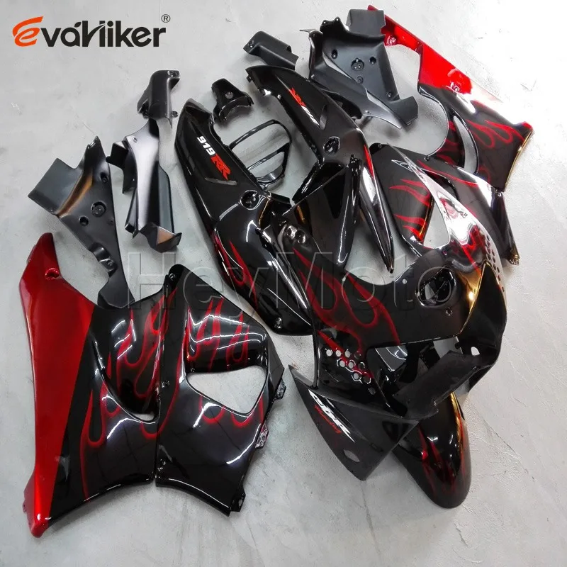 ABS Plastic motorcycle fairing for CBR919RR 1998 1999 red flames CBR 919RR 98 99 motorcycle bodywork kit