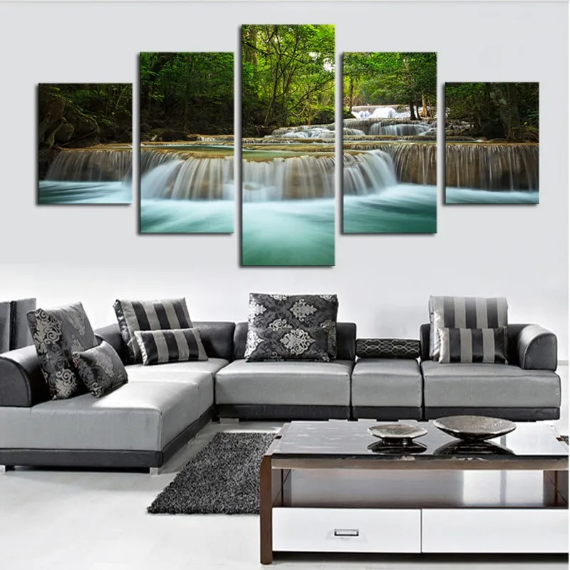 NEW combinations clear printing simulation oil painting sitting room decorate landscape paintings  room decorate art 1168054H+M