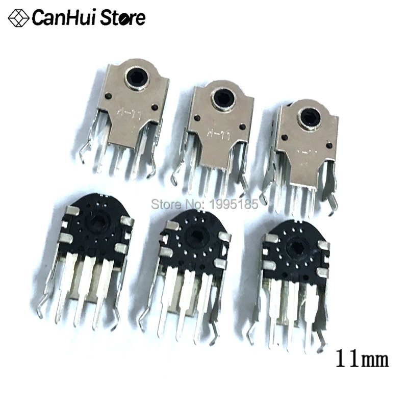 10Pcs H-5MM 7MM 9MM 11MM 13MM Mouse Encoder 5mm 11mm Wheel Decoder Mouse Navigation Switch Roller Encoder Connector Repair Parts