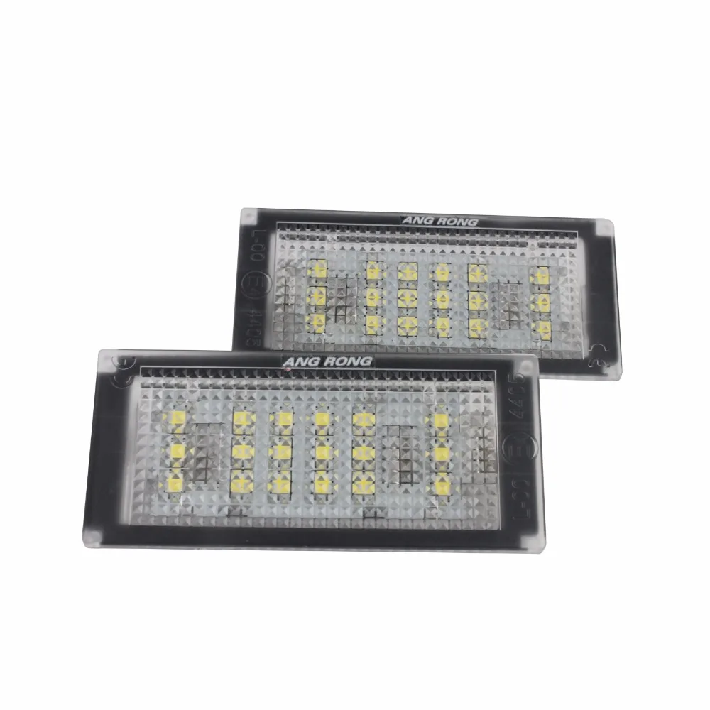 ANGRONG 2x LED License Number Plate Light White Error Free For BMW 3 Series E46 Coupe 04-06 M3(CA249)