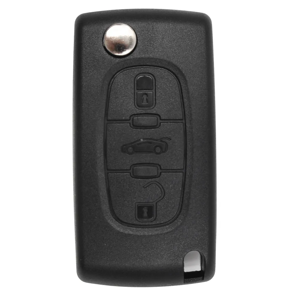 Keyecu 0536 Modello di Chiave A Distanza 3 Button 433MHz ID46 Chiave Dell\'automobile per Citroen C2 C3 2005 2006 2007 2008 2009 2010 2011-VA2/HU83