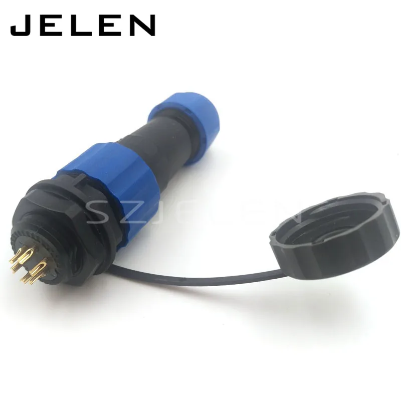 SD16 ,Opening size 16mm, 6 Pin waterproof connector, IP68, cable connector male  female. auto connectors, electrical connectors