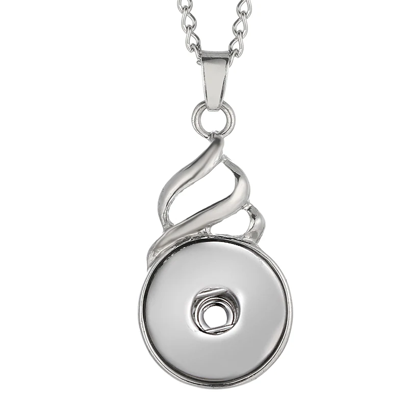 Новое изящное модное очаровательное Элегантное ожерелье с подвеской DJ0049, 60 см, подходит для рукоделия, 18 мм, кнопки, ювелирные изделия, оптовая продажа