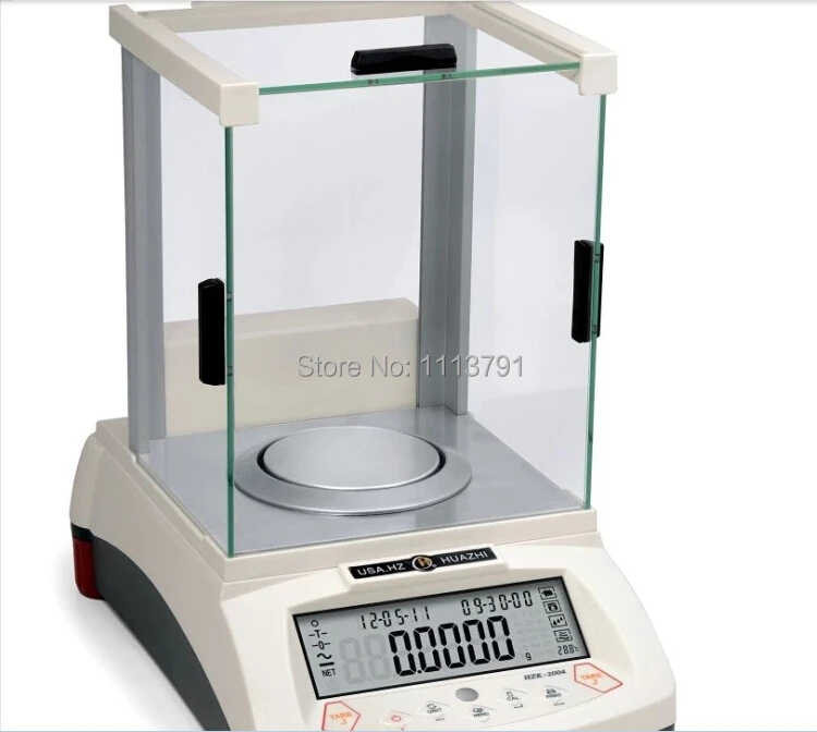 Huazhi HZK 210g / 0.0001g Lab Analytical Digital Balance Scale Jewellery Electronics said ,with LCD display weight sensor