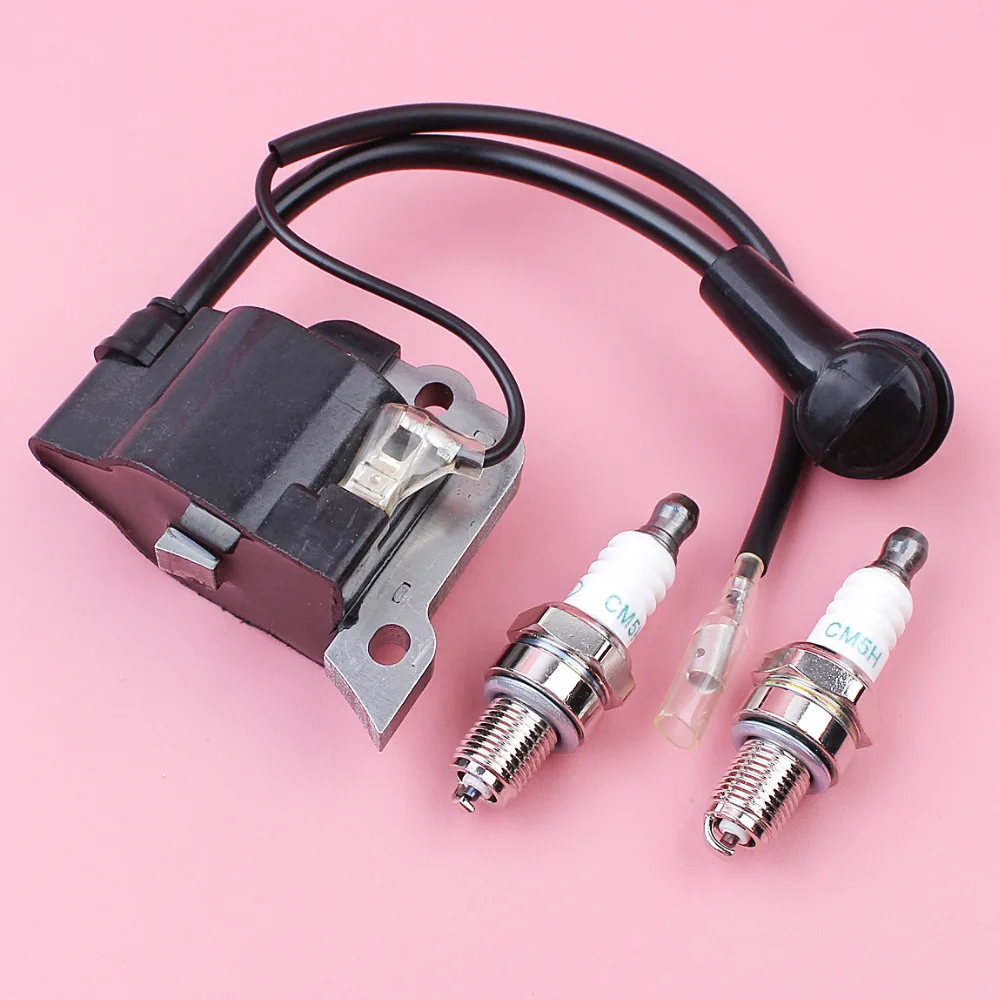 Ignition Coil Module Spark Plug Kit For Honda GX35 UMK435 GX 35 4 Stroke Lawn Mower Engine Motor Parts