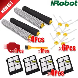 3 set brosse + 1 pcs kit de bande de bosse en plastique pour iRobot Roomba 800 900 série 870 880 980 pièces de robot aspirateur sans filtre hepa