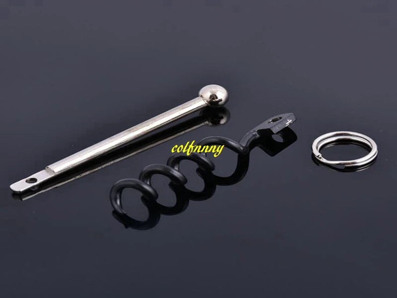 100pcs/lot Fast shipping Multifunctional Mini Cork Screw Red Wine Bottle Opener Keychain Bottle Opener