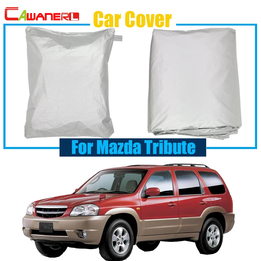 Cawanerl SUV Car Cover Sunshade Outdoor Anti UV Rain Snow Sun Scratch Resistant Cover Dust Proof For Mazda Tribute