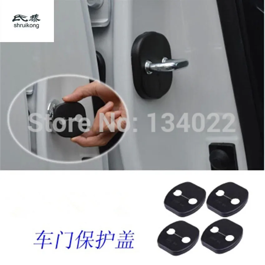 4pcs/Lot Car Doors Lock Decoration Protective Cover For 2008-2019 Renault Koleos I HY MK1 HC MK2