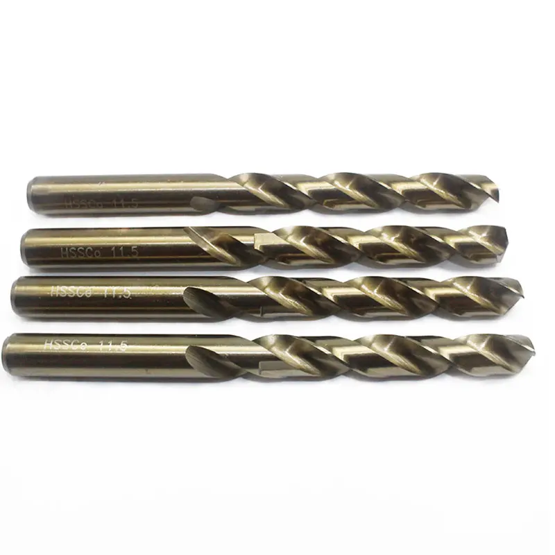 1pcs HSS CO โคบอลต์ 11mm 12mm 13mm 14mm Twist Drill Bit M35 Core Drill Bits เหล็กความเร็วสูงสำหรับสแตนเลส