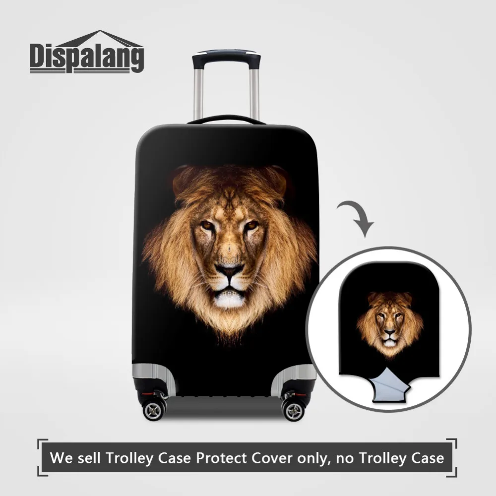 

Dispalang Travel Luggage Protective Covers Lion Head Print Tour Covers Animals Theftproof Suitcase Cover For 18-30 Inch Case