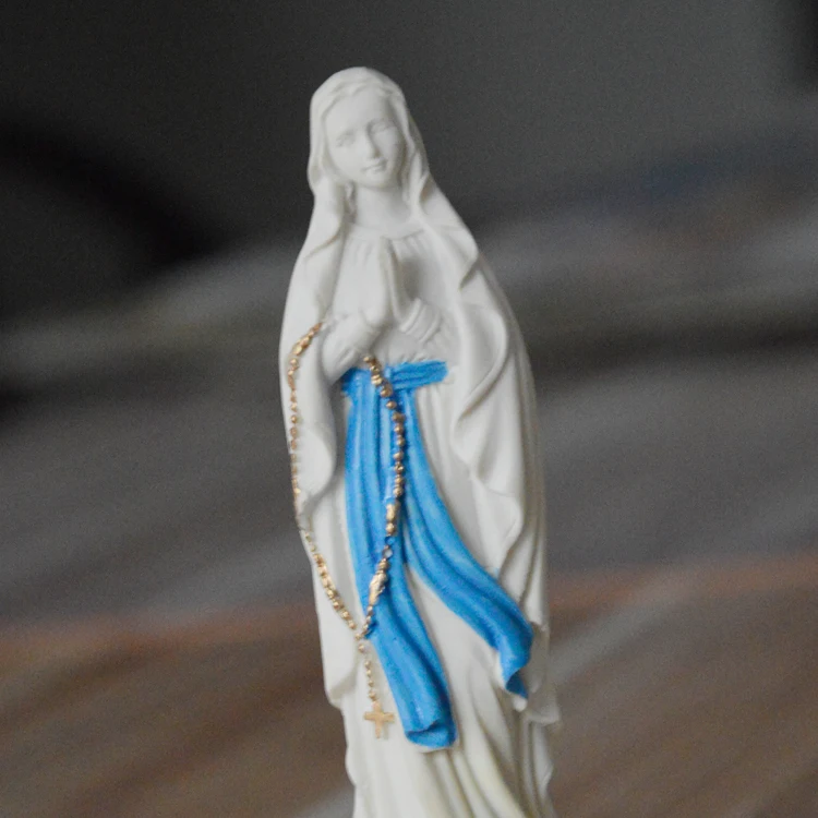 Lourdes Catholic Art Exquisite Resin Decoration Our Lady of Lourdes character figures goddess statue