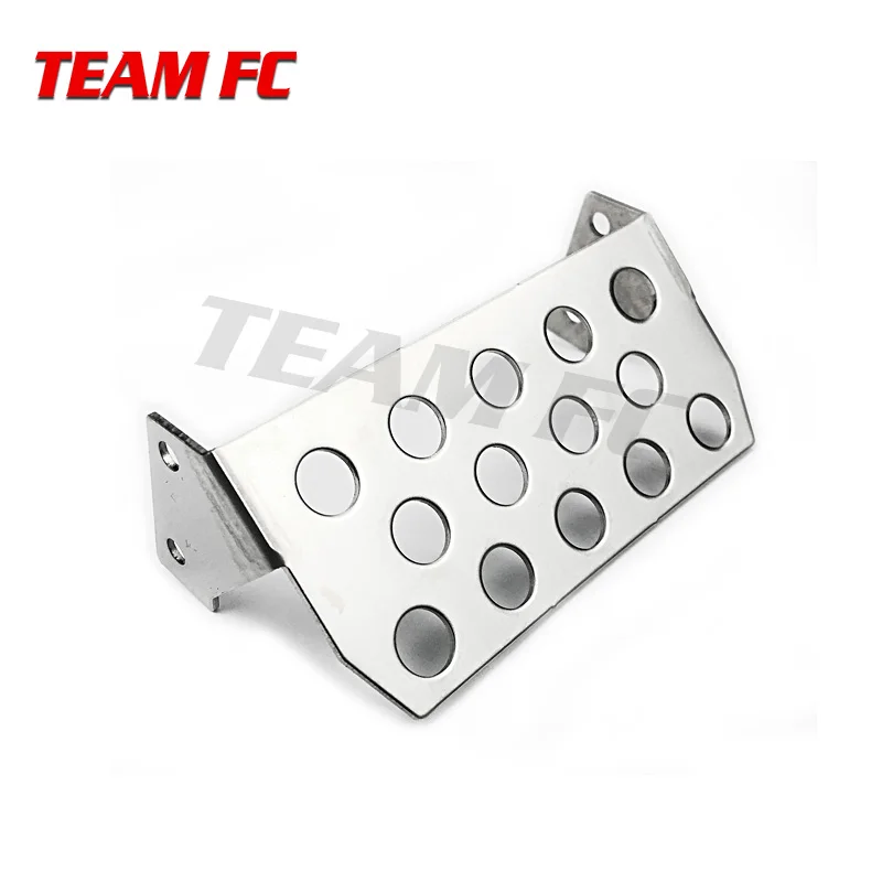 Stainless Steel Chassis Armor Protection Skid Plate for 1/10 RC Crawler Accessories TRX4 SCX10 II 90046/47 90059/60 S323