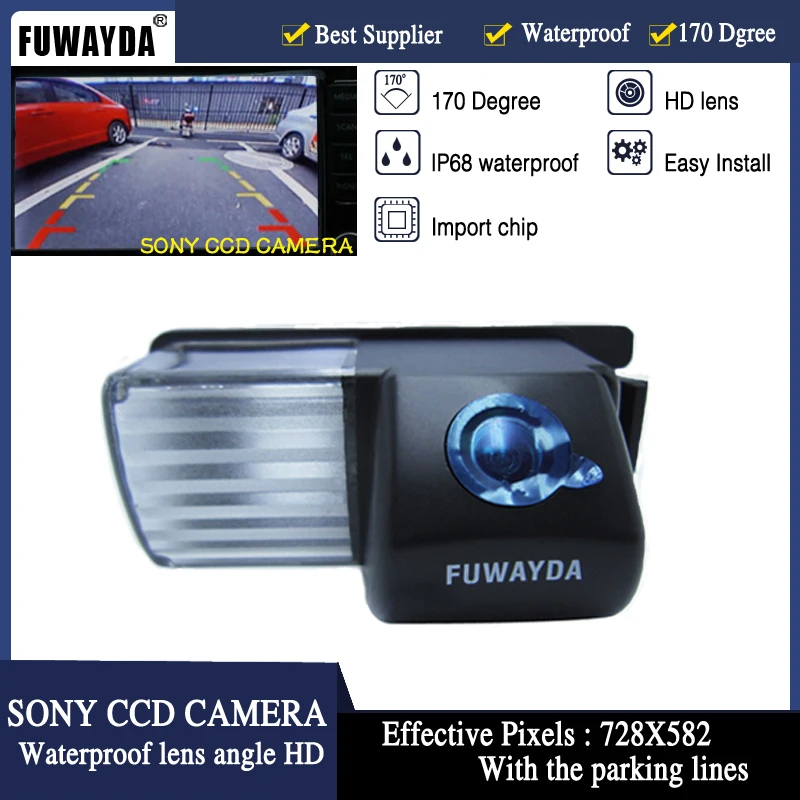 FUWAYDA SONYCCD Sensor Car Rear View Mirror Image Guide Line CAMERA for NISSAN Versa Pulsar Cube 350Z 370Z GT-R Infiniti G35 G37