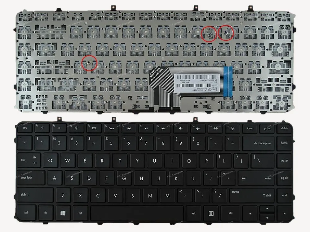 US English Keyboard For HP Envy Ultrabook 6t-1200 6t-1000 6t-1100 6-1104tx 6-1111tx 6-1112tx Black Without Frame For Backlit