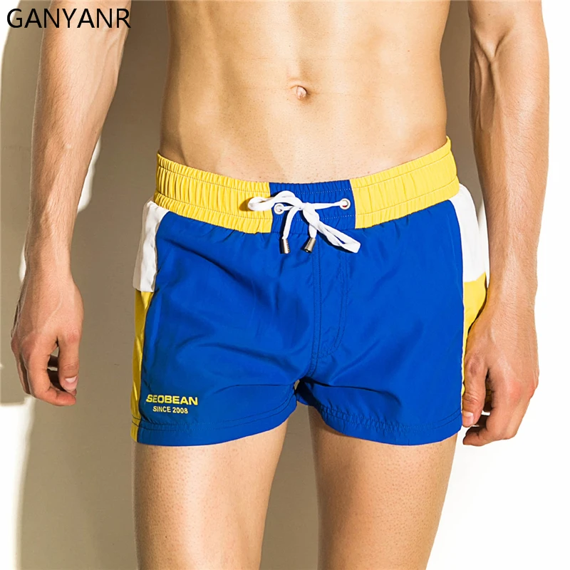 

GANYANR Brand Running Shorts Men Gym Basketball Athletic Leggings Volleyball Soccer Football Tennis Polyester Sports Fitness Gym