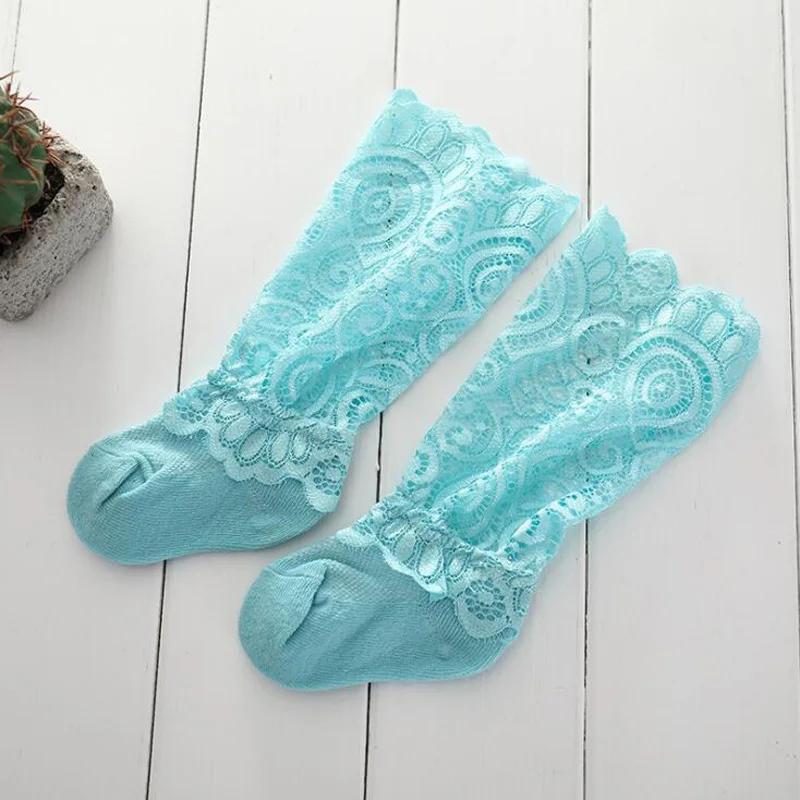 Chaussettes en dentelle pour bébé, en maille respirante, nouvelle collection