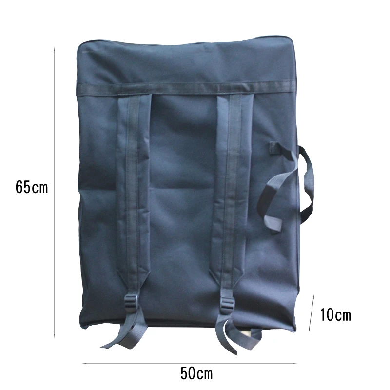 4K Black Oxford Waterproof Sketch Drawing Board Bag Travel Shoulder Carrying Sketchpad Bag
