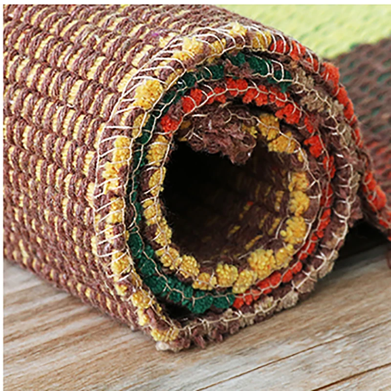 Reversible Hand Woven Cotton Throw Rugs, Machine Washable, Durable, Bedroom,Living Room, Kitchen, Laundry Room,Hallway,Bath