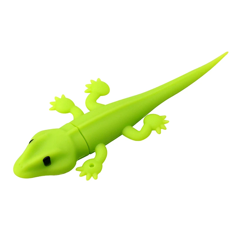 Green Lizard Chameleon-محرك أقراص فلاش USB بسعة 4 جيجابايت و 8 جيجابايت ، ومحرك أقراص فلاش ، ووحدة تخزين الإبهام ، ومفتاح U ، وهدية إبداعية
