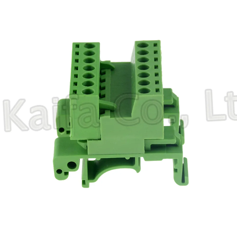1sets 2-12pin Pitch 5.08mm Screw Plug-in Terminal Blocks connector Din Rail Mounting instead 2EDG-UKR-5.08mm Rail terminal block