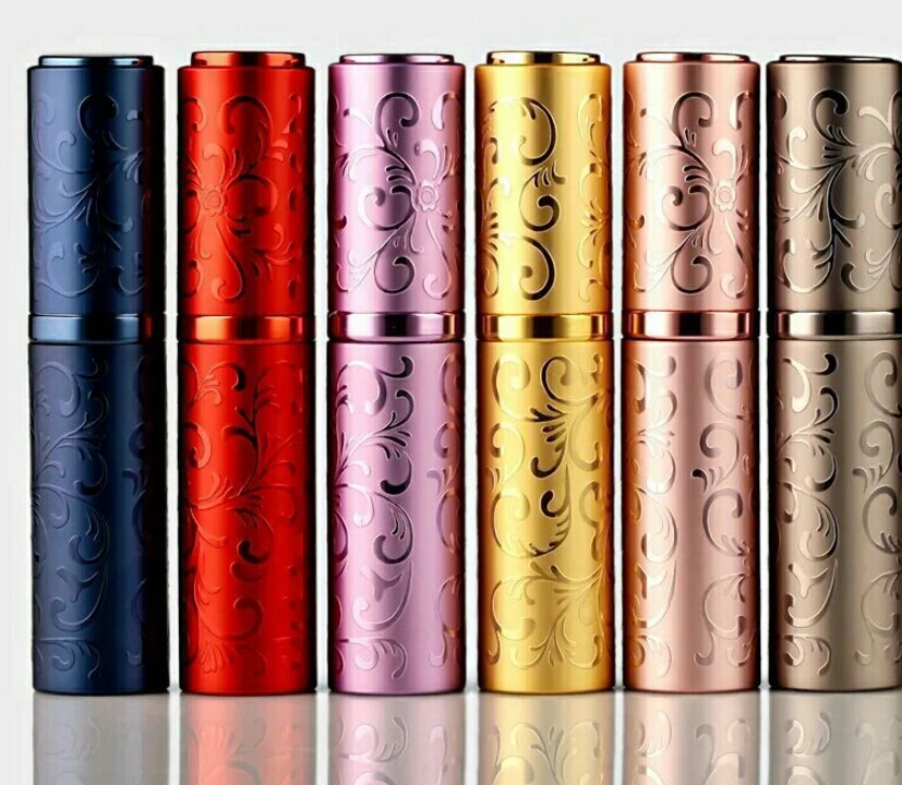 100pcs Empty 10ml Refillable Portable Mini Empty Perfume Atomizer Bottle Travel Scent Pump Spray Case