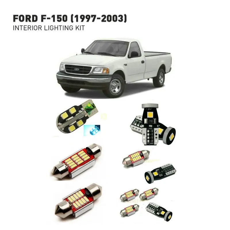 

Led interior lights For Ford f-150 1997-2003 12pc Led Lights For Cars lighting kit automotive bulbs Canbus