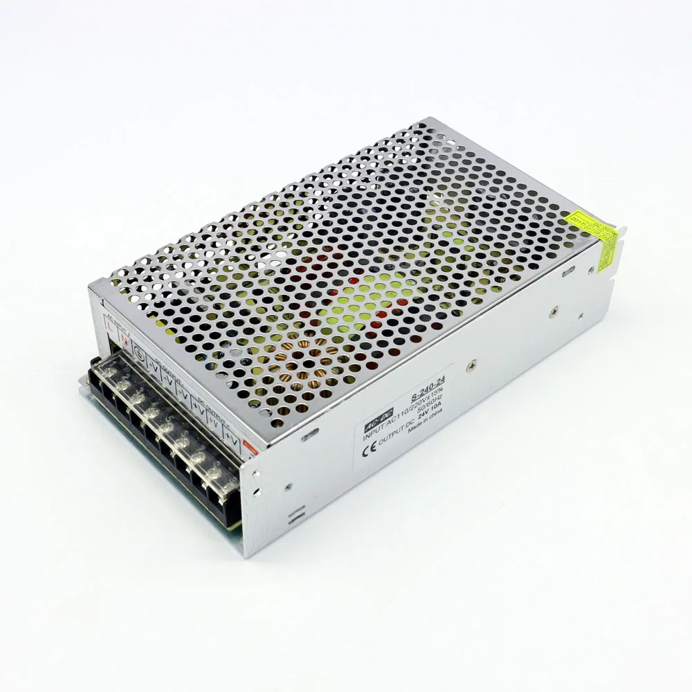 Aluminum Shell Power Supply AC to DC 24V 10A 240W  250W for Industrial Equipment LED Lighting