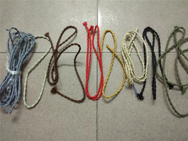 2m/lot  Color Twisted Wire Twisted Cable Retro Braided Electrical Wire Fabric Wire DIY wire vintage lamp cord cable electrico