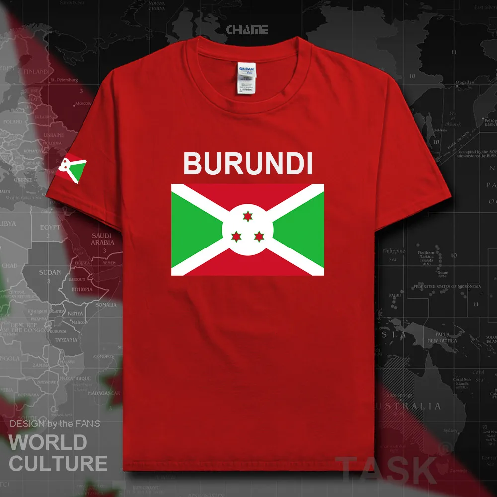 Burundi Burundian mens t shirts 2018 jerseys nation team tshirt 100% cotton t-shirt clothes tees country casual summer BDI 02