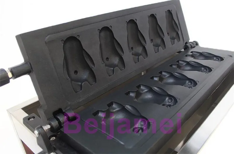 BEIJAMEI Kommerzielle elektrische Tierform Kumamoto Bär Form Waffeleisen Cartoon Waffeleisen Maschine mit Bärenform