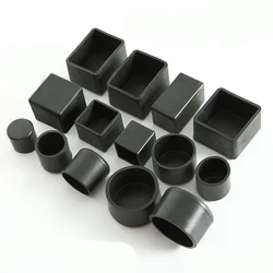 4pcs Square Chair Leg Caps Non-Slip Table Foot Dust Cover Socks Floor Protector Pads Pipe Plugs Furniture Leveling