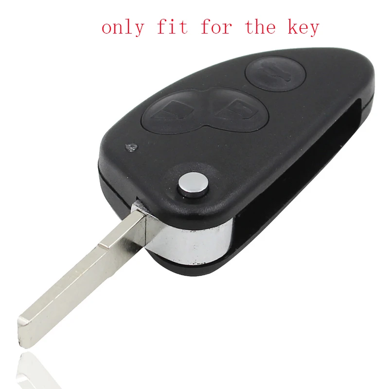 ZAD Silicone Rubber car key cover case set holder for Alfa romeo 147 166 156 JTD TS GT flip folding key